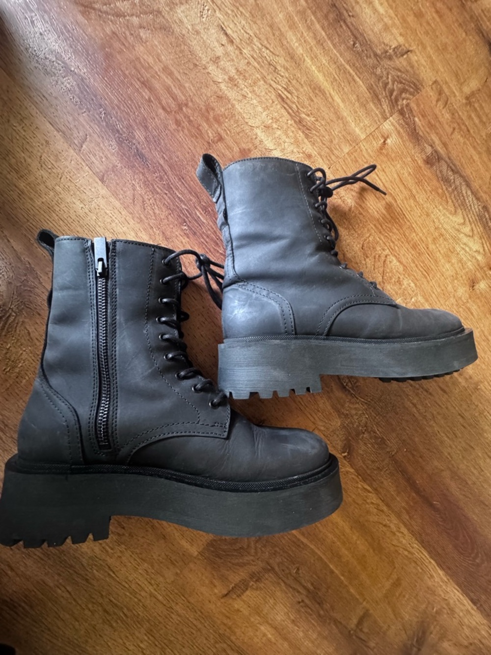 Thursday Quest Black Combat Moto Boots 6 (+) - Picture 11 of 16